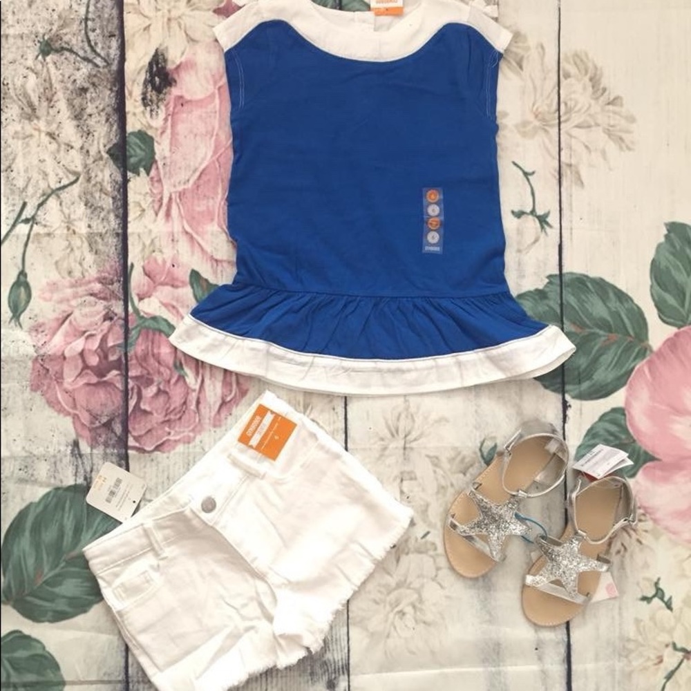 Gymboree White Jean Cut-off Shorts  - NEW